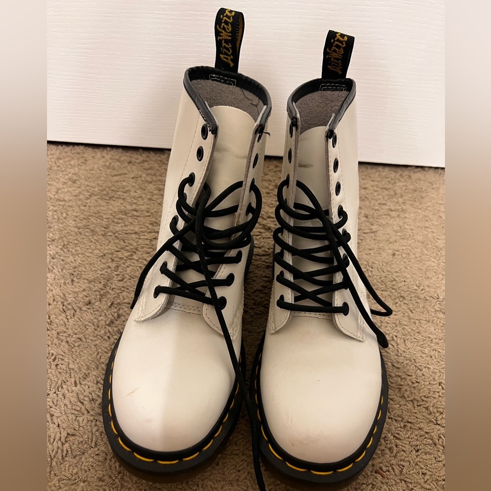 Dr martens white boots